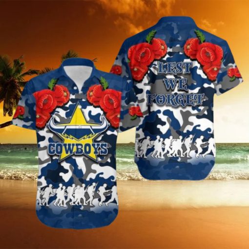 Anzac Day Cowboys Army Style No.1 Trendy Hawaiian Shirt