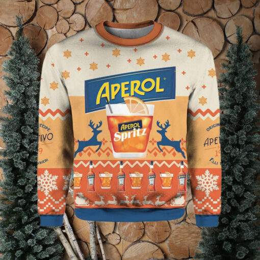 Aperol Spritz Orange Ugly Christmas Sweater