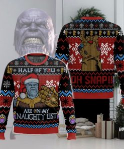 Are On My Nauchty List Thanos Ugly Sweater