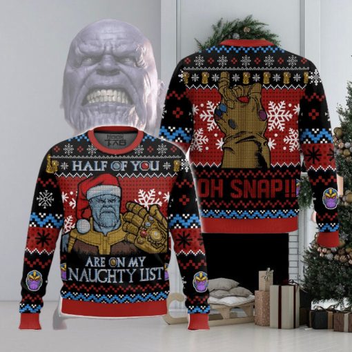 Are On My Nauchty List Thanos Ugly Sweater