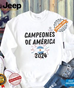 Argentina Champions Shirt 2024 Campeones De America T Shirt Copa America Championship Shirt Copa America USA 2024