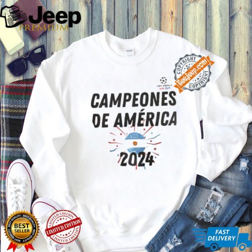 Argentina Champions Shirt 2024 Campeones De America T Shirt Copa America Championship Shirt Copa America USA 2024