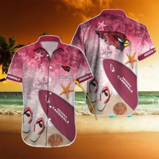 Arizona Cardinals Custom Name Combo Full Printing Hawaiian Shirt