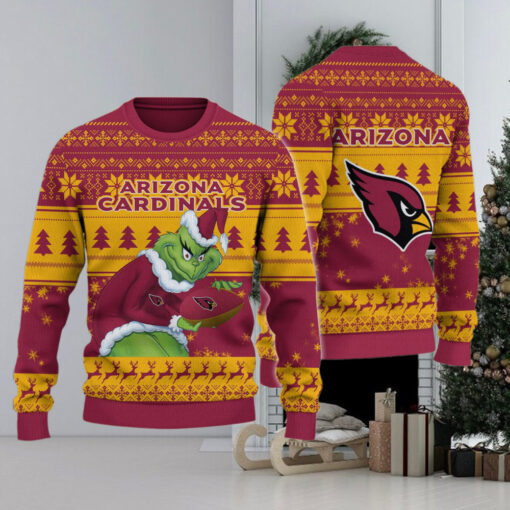 Arizona Cardinals Grinch Ugly Christmas Sweater