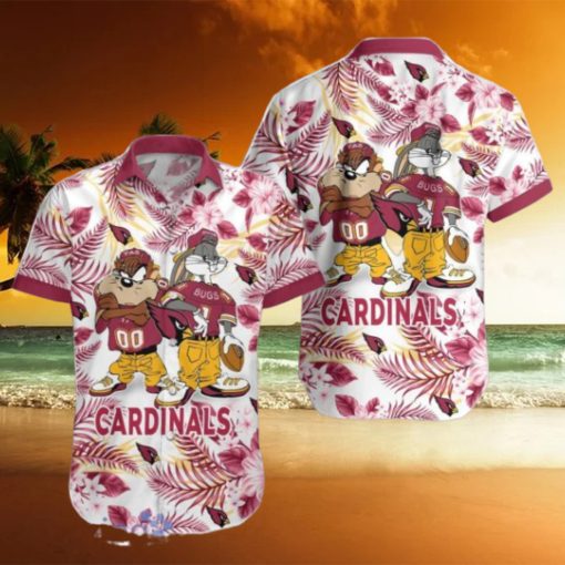 Arizona Cardinals Hawaiian Shirt Taz and Bugs For NFL Team