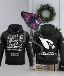 Arizona Cardinals NFL Justice Opportunity Equity Freedom Hoodie 3D