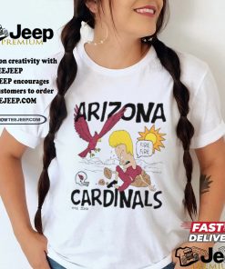 Arizona Cardinals NFL x Homage x Beavis and Butt Head Unisex Tri Blend T Shirt