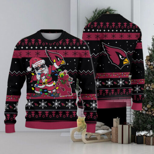 Arizona Cardinals Santa Claus Ugly Christmas Sweater