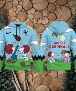 Arizona Cardinals X Snoopy Peanuts 75th Anniversary Hoodie