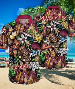 Arizona State Sun Devils NCAA Mens Floral Special Design Hawaiian Shirt