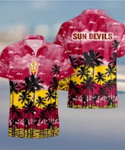 Arizona State Sun Devils Palms Tree Hawaiian Shirt