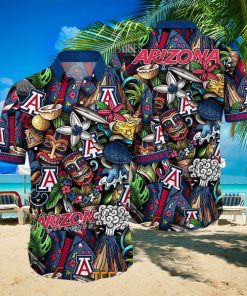 Arizona Wildcats NCAA Mens Floral Special Design Hawaiian Shirt