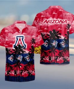 Arizona Wildcats Palms Tree Hawaiian Shirt