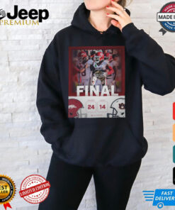 Arkansas Razorback Win 24 14 Auburn Football 2024 Game Day Final Score Shirt