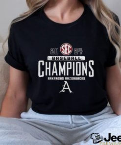 Arkansas Razorbacks 2024 SEC Baseball Champions Shirt