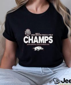 Arkansas Razorbacks 2024 SEC Men’s Indoor Track & Field Champions Locker Room Shirt