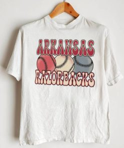 Arkansas Razorbacks Comfort Colors Baseball T Shirt