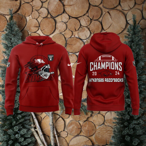 Arkansas Razorbacks Football 2024 Liberty Bowl Champions Hoodie