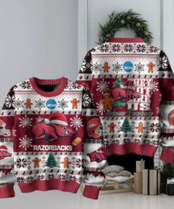 Arkansas Razorbacks Football They Not Like Us Christmas Ugly Sweater