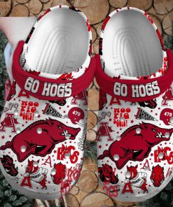 Arkansas Razorbacks Woo Pig Sooie Crocs For Adults