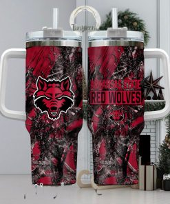 Arkansas State Red Wolves Realtree Hunting 40oz Tumbler