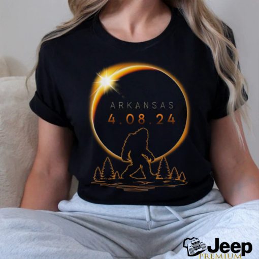 Arkansas Total Solar Eclipse 2024 Bigfoot Solar Eclipse Digital shirt