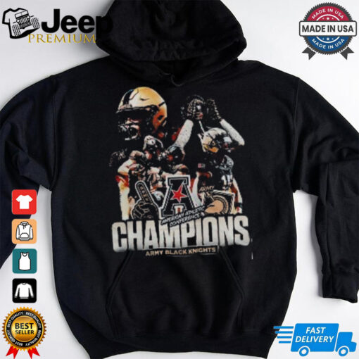 Army Black Knights 2024 American Athletic Conference Champs Team Hoodie T Shirt