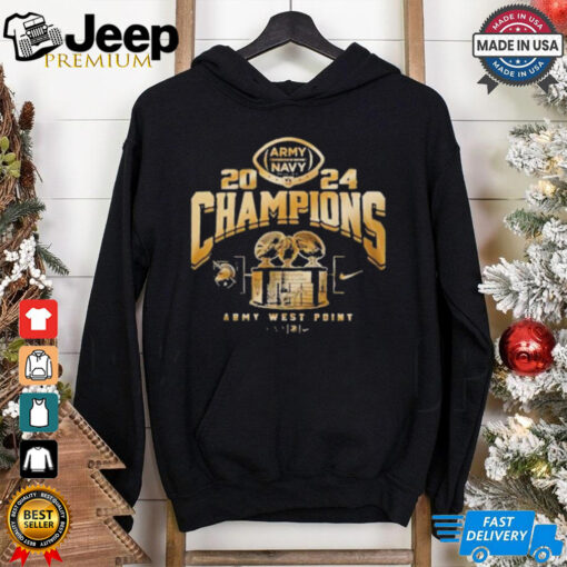 Army Black Knights CIC Trophy Champions 2024 Hoodie T Shirt