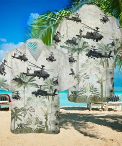 Army Boeing Ah 64 Apache Cheap Hawaiian Shirt