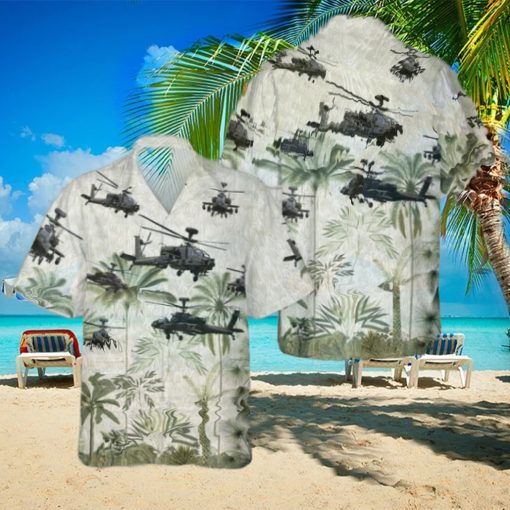 Army Boeing Ah 64 Apache Cheap Hawaiian Shirt