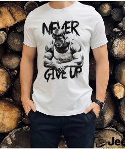 Arnold never give up shirt