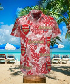 Arsenal Dark And Light Red Hawaiian Shirt Impressive Gift