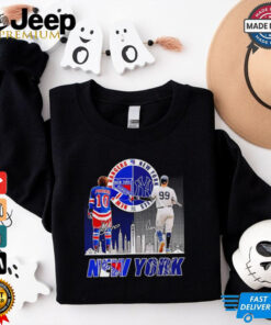 Artemi Panarin and Aaron Judge New York signatures shirt