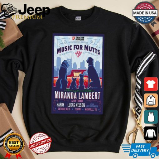 Ascend Amphitheater, Nashville TN Event Miranda Lambert & Friends Poster Shirt