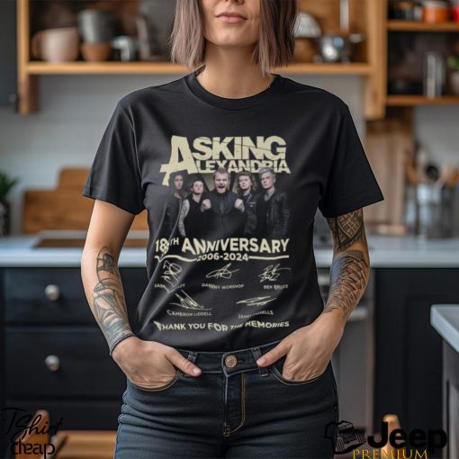 Asking Alexandria 18th Anniversary 2006 2024 Thank You For The Memories T Shirt