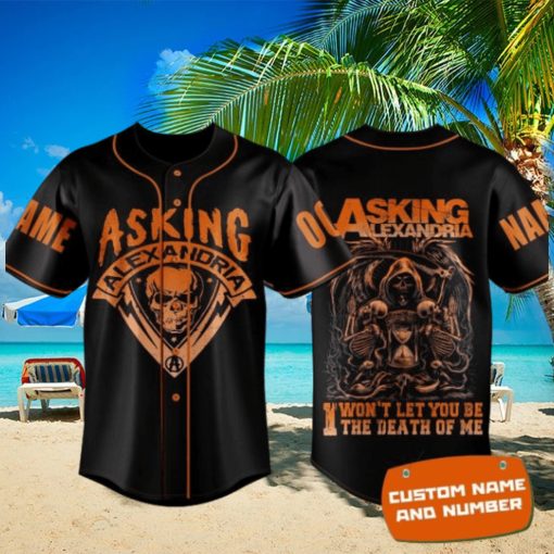 Asking Alexandria I Won’t Let You Be The Death Of Me Custom Baseball Jersey