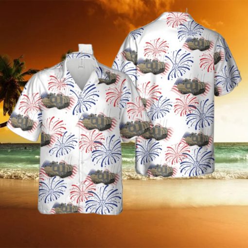 Assault Amphibious Vehicle (AAV) AAVP7A1, 4th Of July Hawaiian Shirt