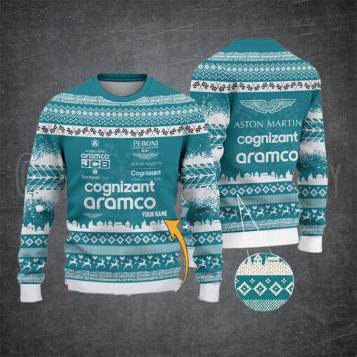 Aston Martin Cognizant F1 Team PURS1102 ugly sweater