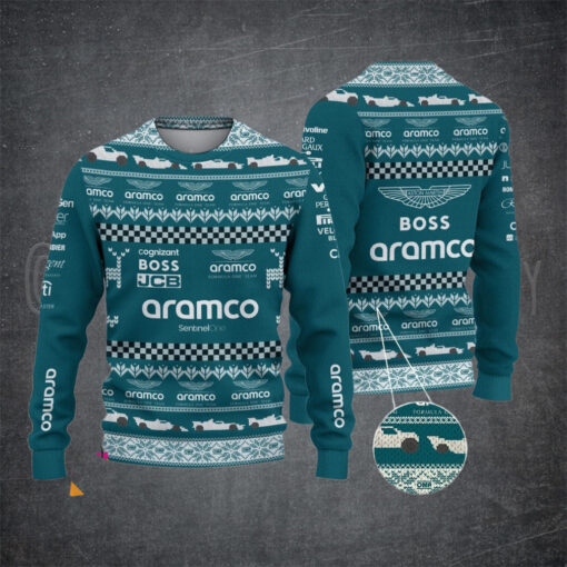 Aston Martin Cognizant F1 Team PURS1541 ugly sweater