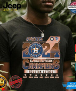 Astros 2024 al west divsion champion houston astros shirt