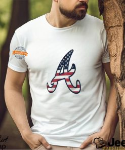 Atlanta Braves A logo x Flag of the United States shirt