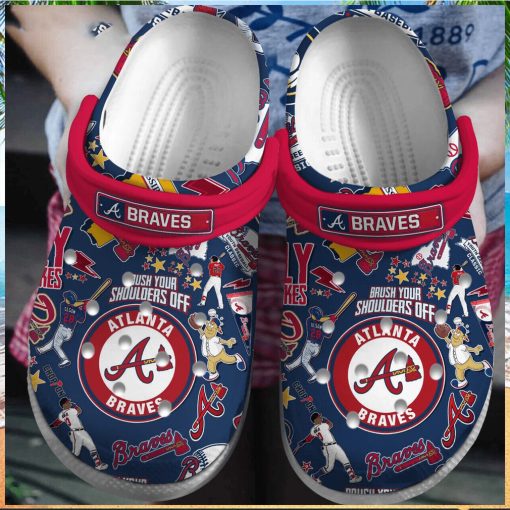 Atlanta Braves Baseball Team Major League Sport Custom Name Crocs