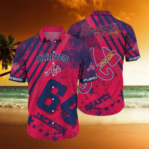 Atlanta Braves MLB Custom Number And Name Luau 3D Hawaiian Shirt For Men Women