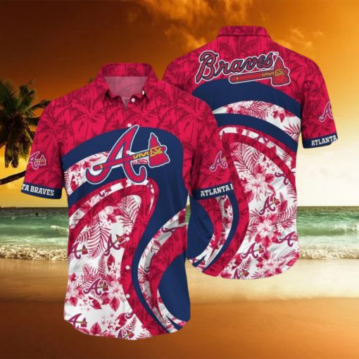 Atlanta Braves MLB Palm 3D Hawaiian Shirt For Men Women