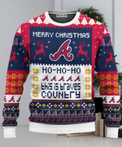 Atlanta Braves Merry Christmas Ugly Christmas Sweaters