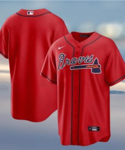 Atlanta Braves Nike Official Replica Alternate Jersey Mens