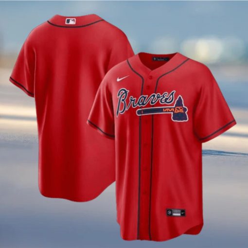 Atlanta Braves Nike Official Replica Alternate Jersey Mens