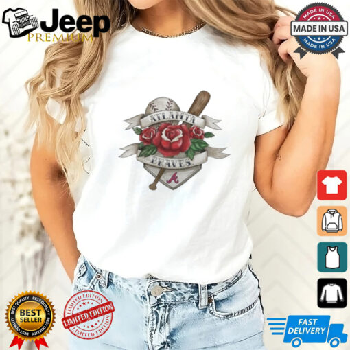 Atlanta Braves Tattoo Rose 2024 Shirt