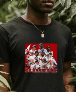 Atlanta Braves most represented team shirt