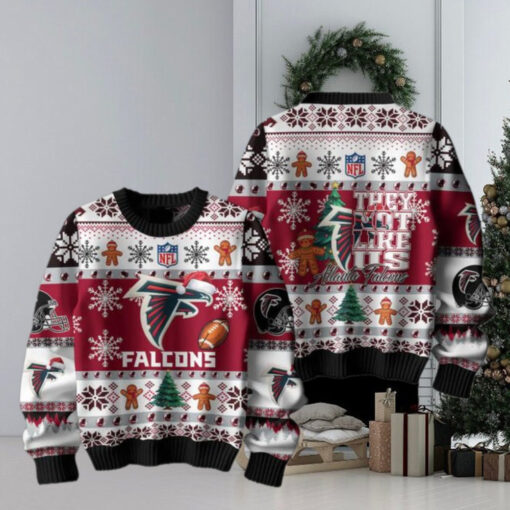 Atlanta Falcons 2024 They Not Like Us Falcons Christmas Ugly Sweater